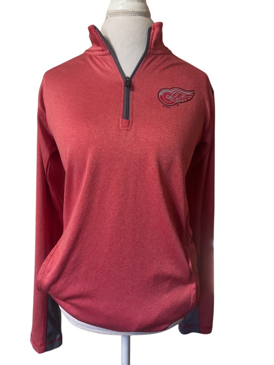 NHL Tops - NHL Detroit Red Wings Quarter Zip Pullover Size Small